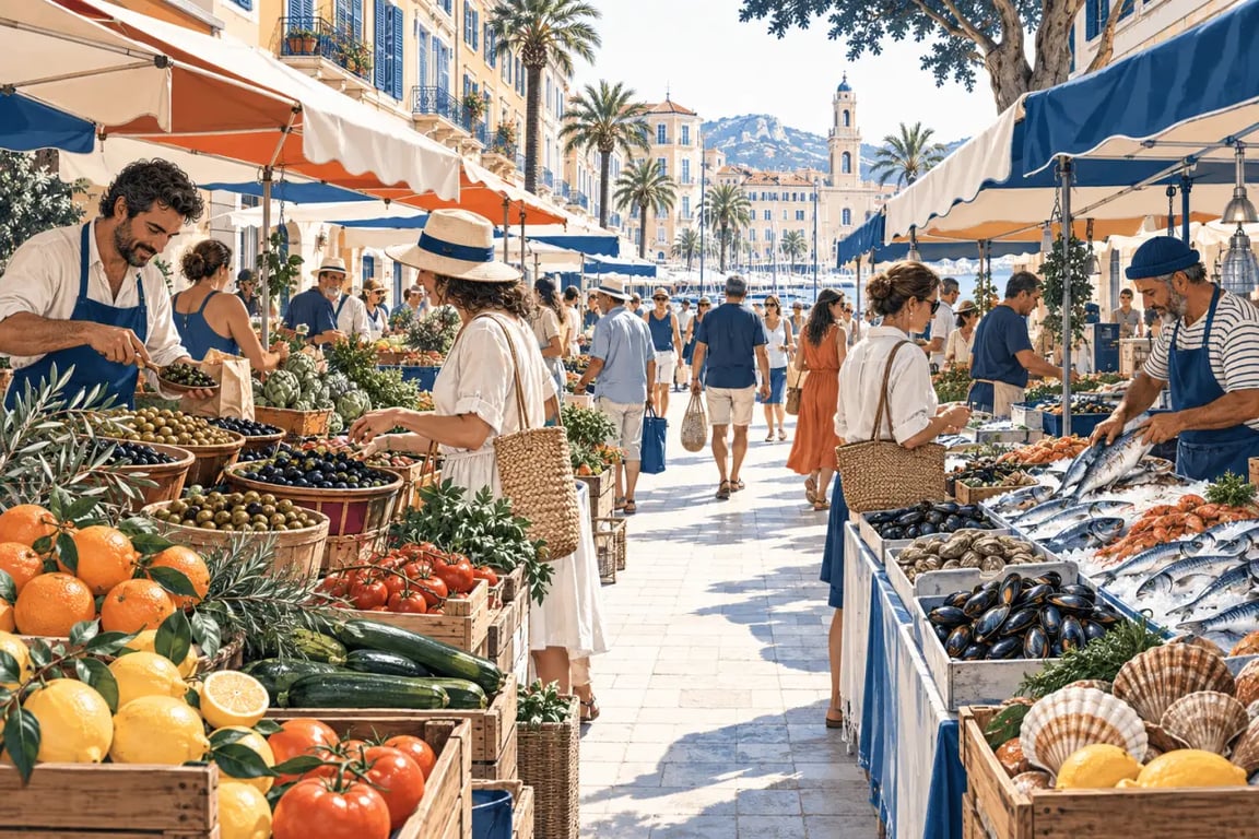 Spécialité toulon au marché du Cours Lafayette
