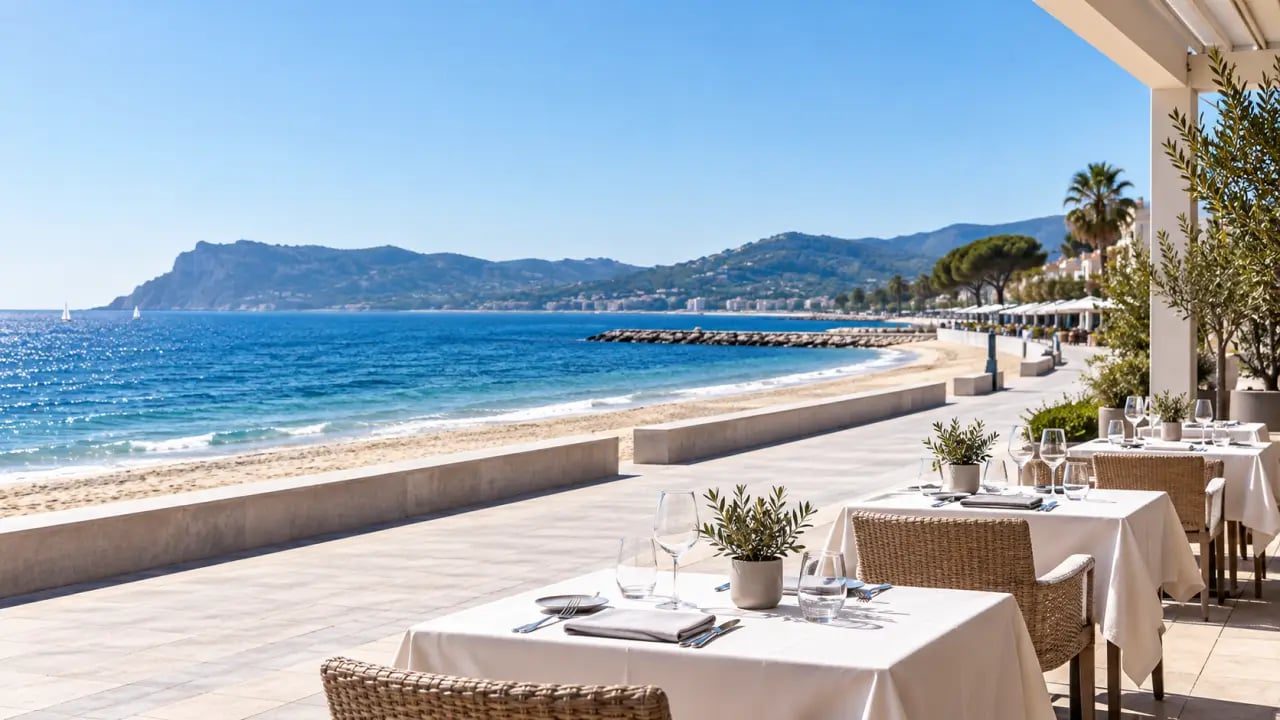 Restaurant bord de mer à La Seyne-sur-Mer près de la plage des Sablettes