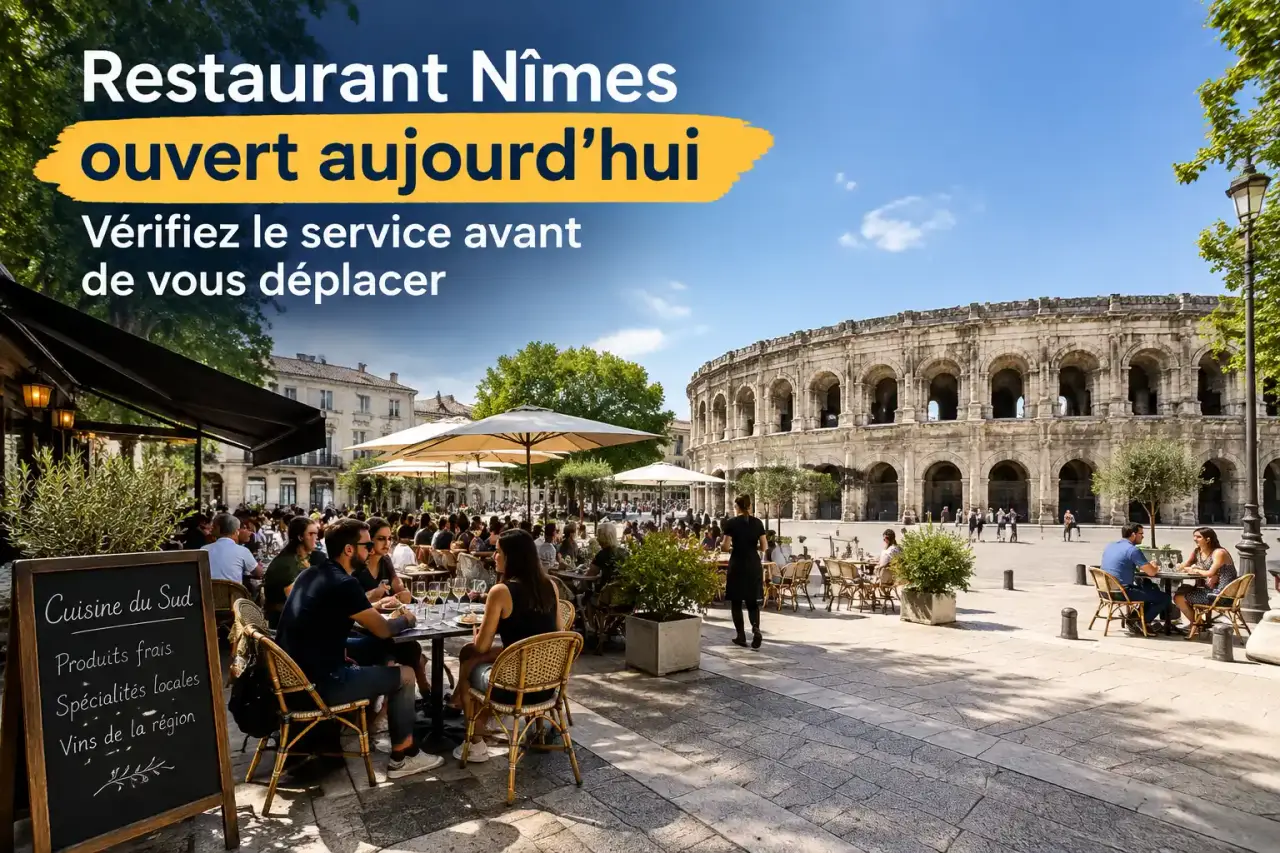 Restaurant Nîmes ouvert aujourd’hui : vérifiez le service avant de vous déplacer