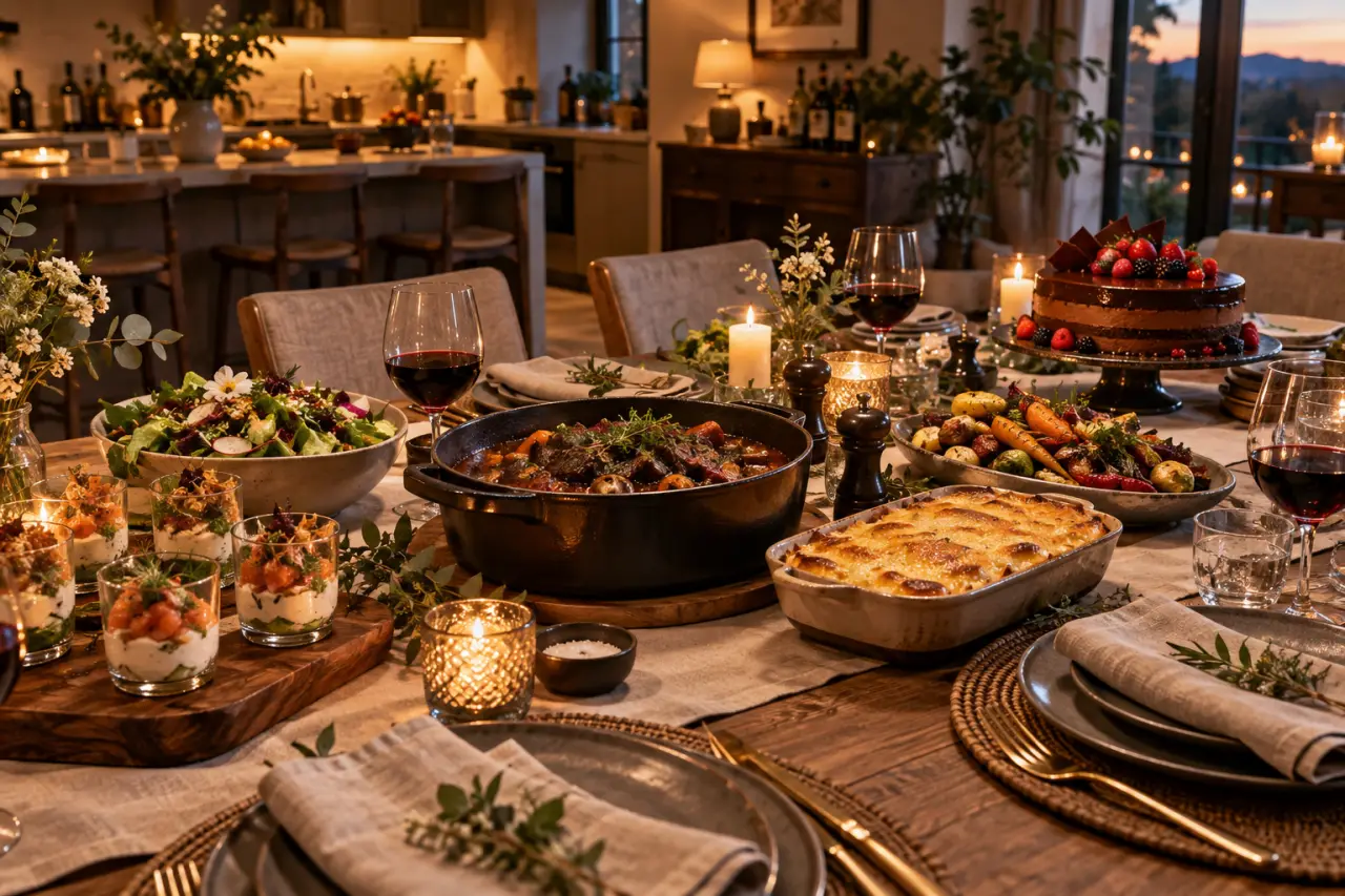 Repas pour invités : un menu complet à préparer la veille