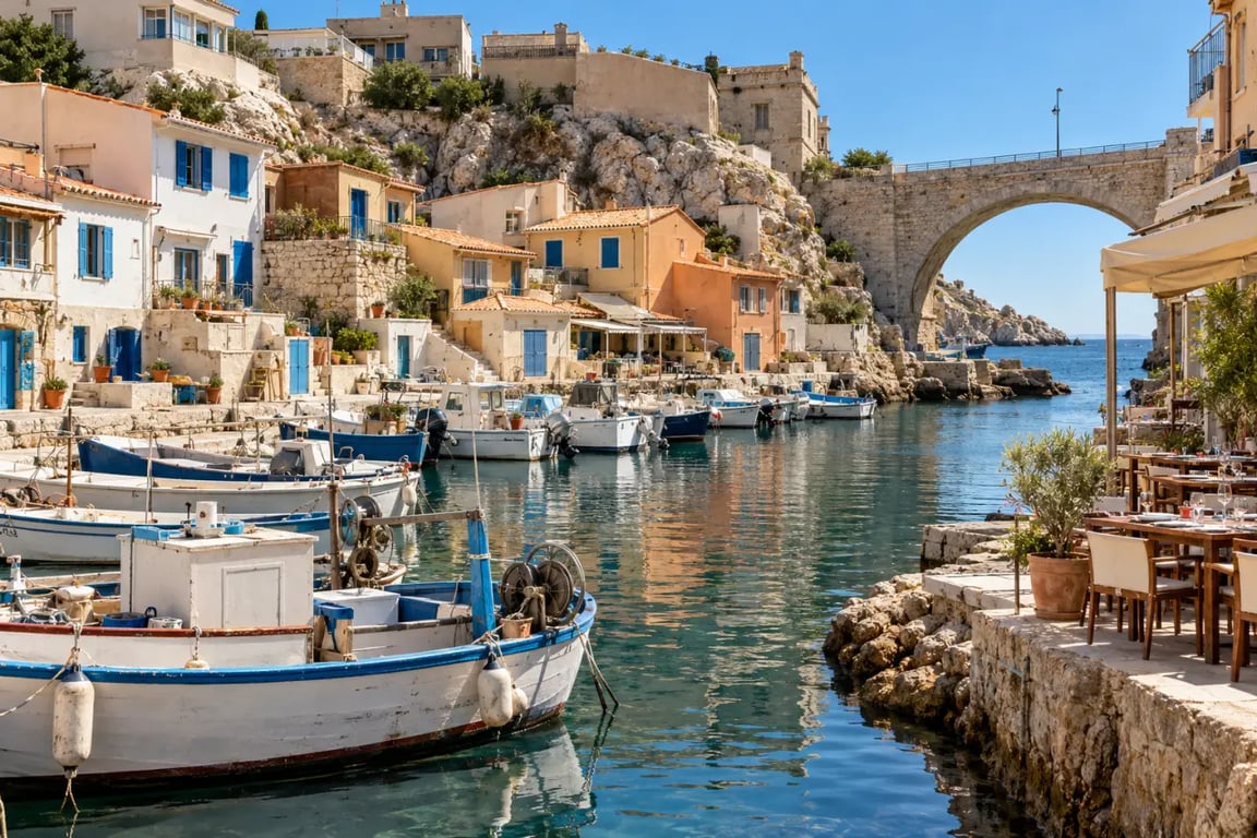 Restaurant bord de mer à Marseille au Vallon des Auffes