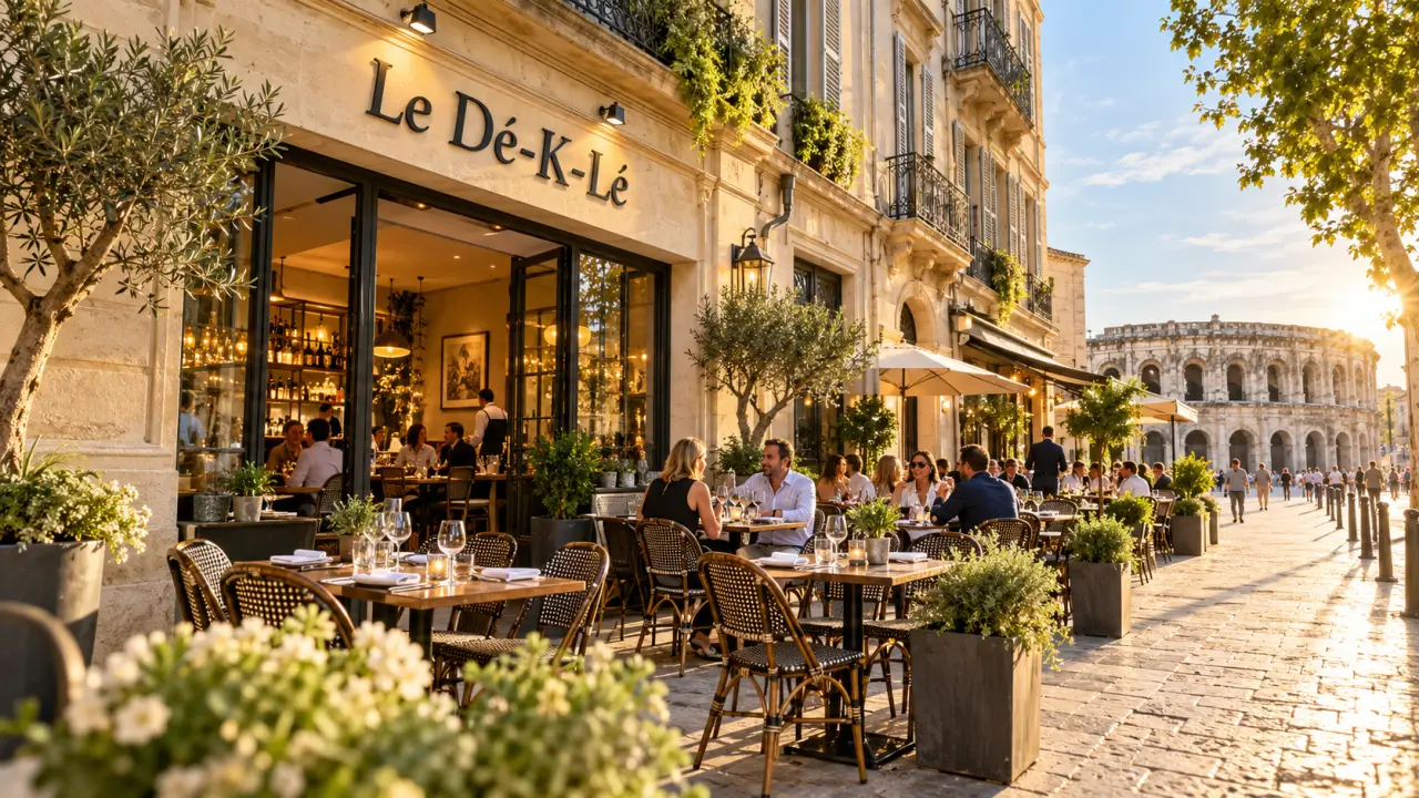 Restaurant Le Dé-K-Lé à Nîmes : bistrot gourmet, terrasse et budget de 21 à 30 euros