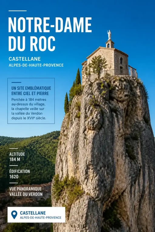 La chapelle Notre-Dame du Roc à Castellane, un incontournable pour que faire à Castellane